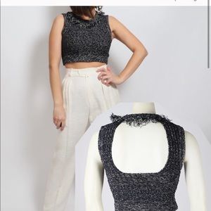 Jonathan simkhai crop top knit open back